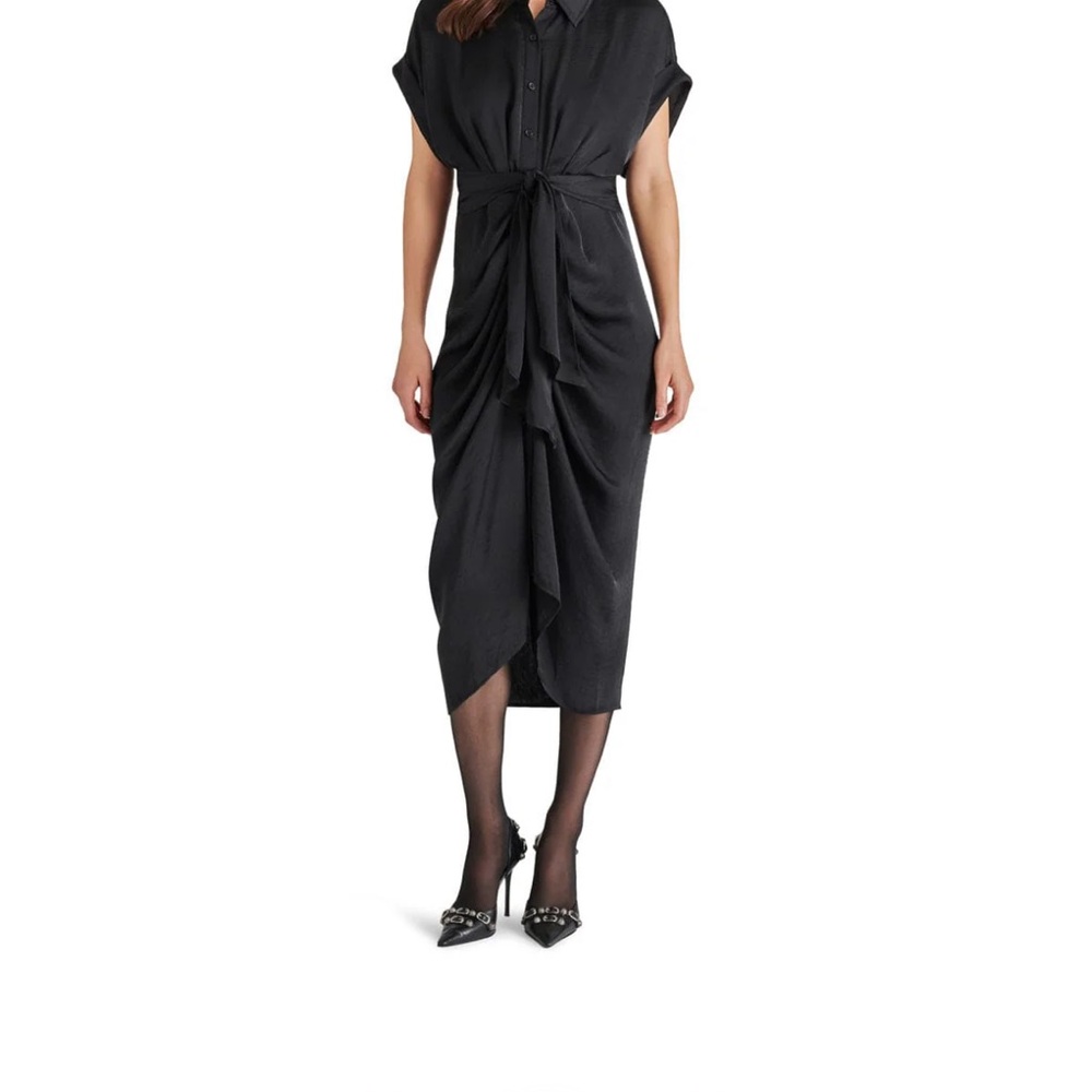 Steve Madden Black Tori Midi Dress